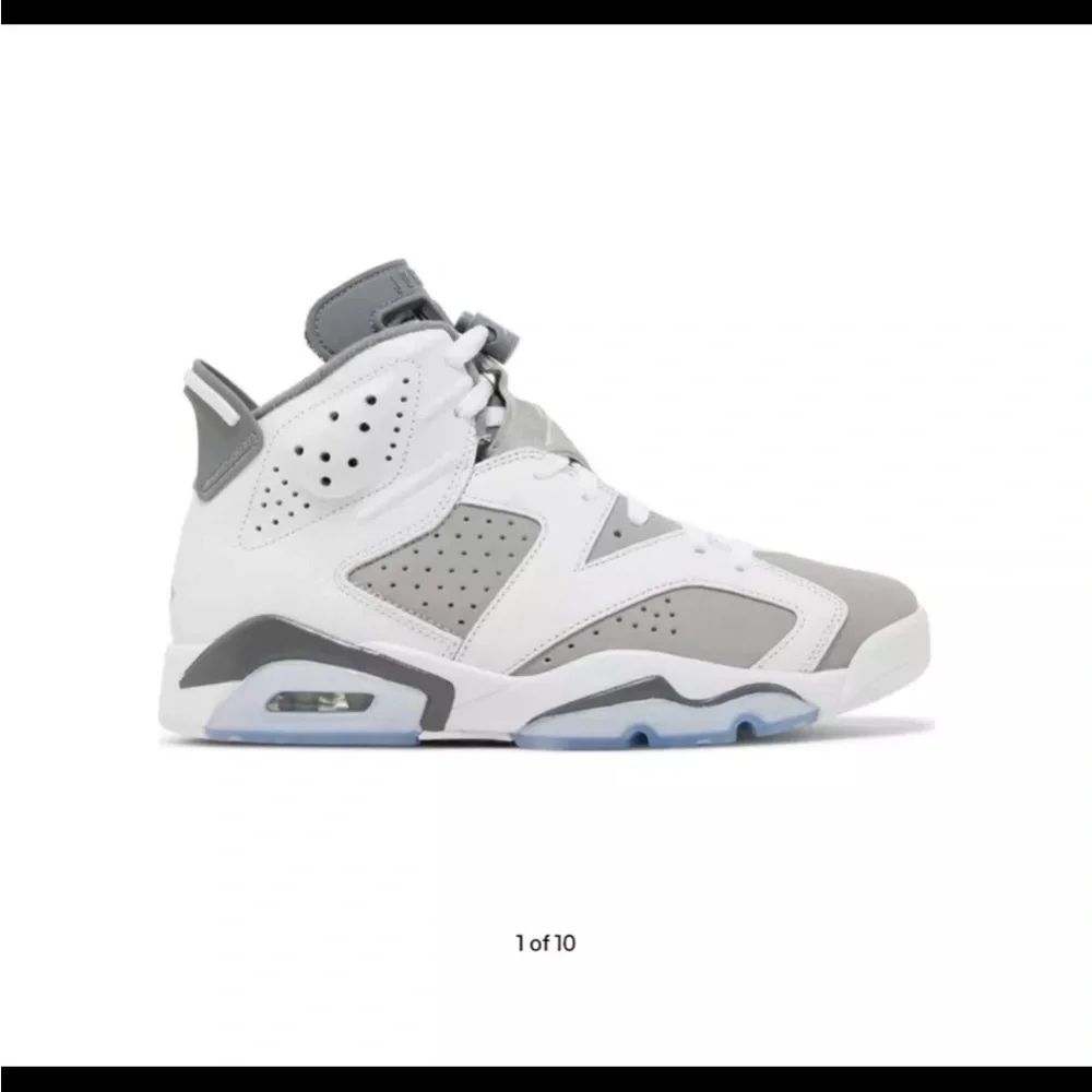 Men's Gray and White Sneakers - Picture 1 of 4